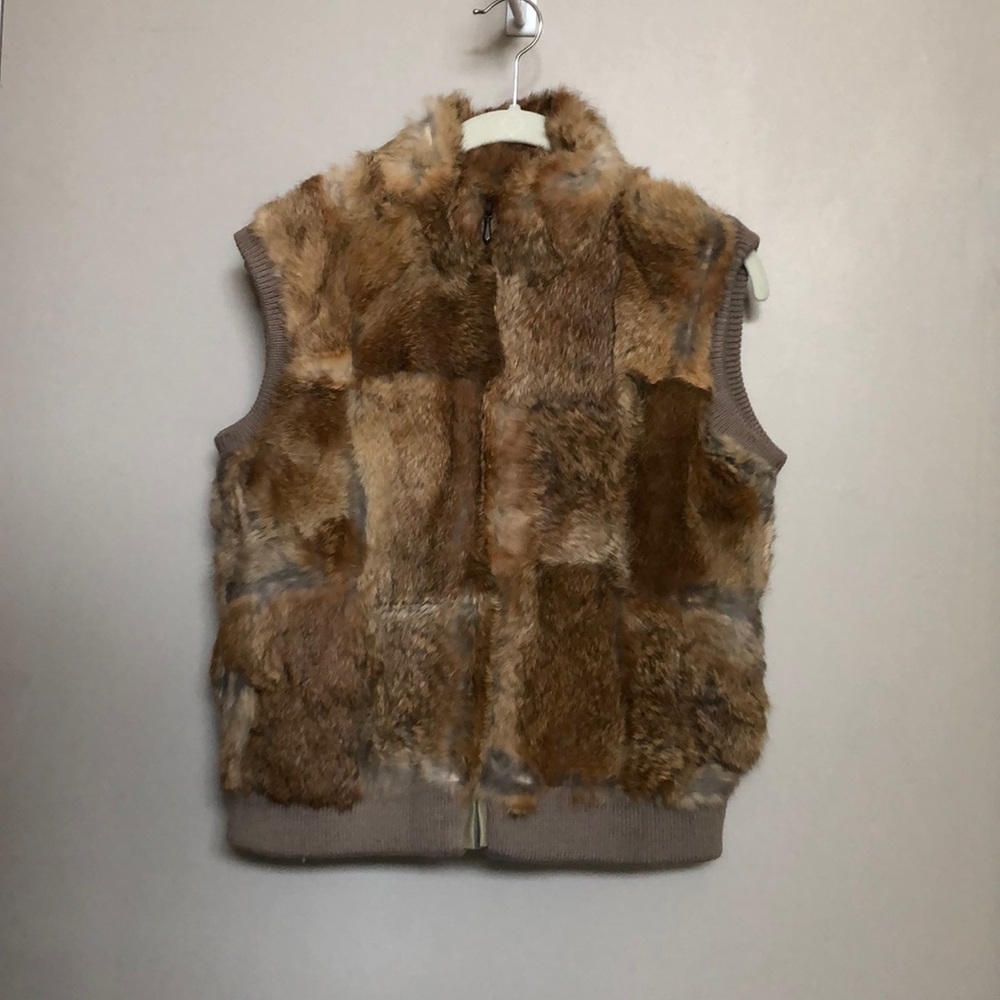 Rabbit fur vest